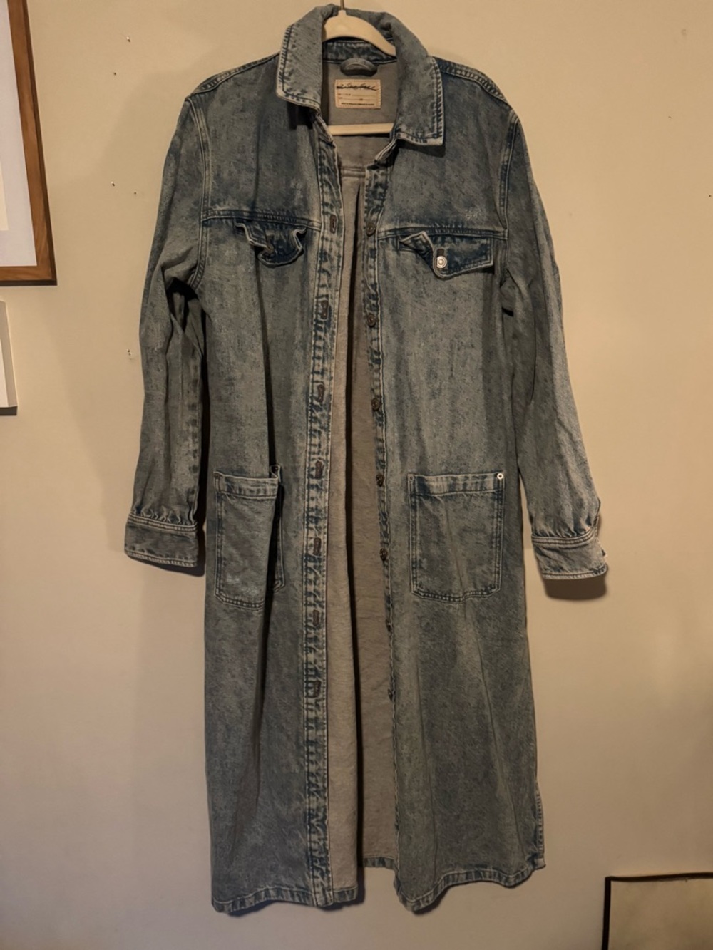 EUC We The Free Long Sleeve Denim Dress - Oversized Fit